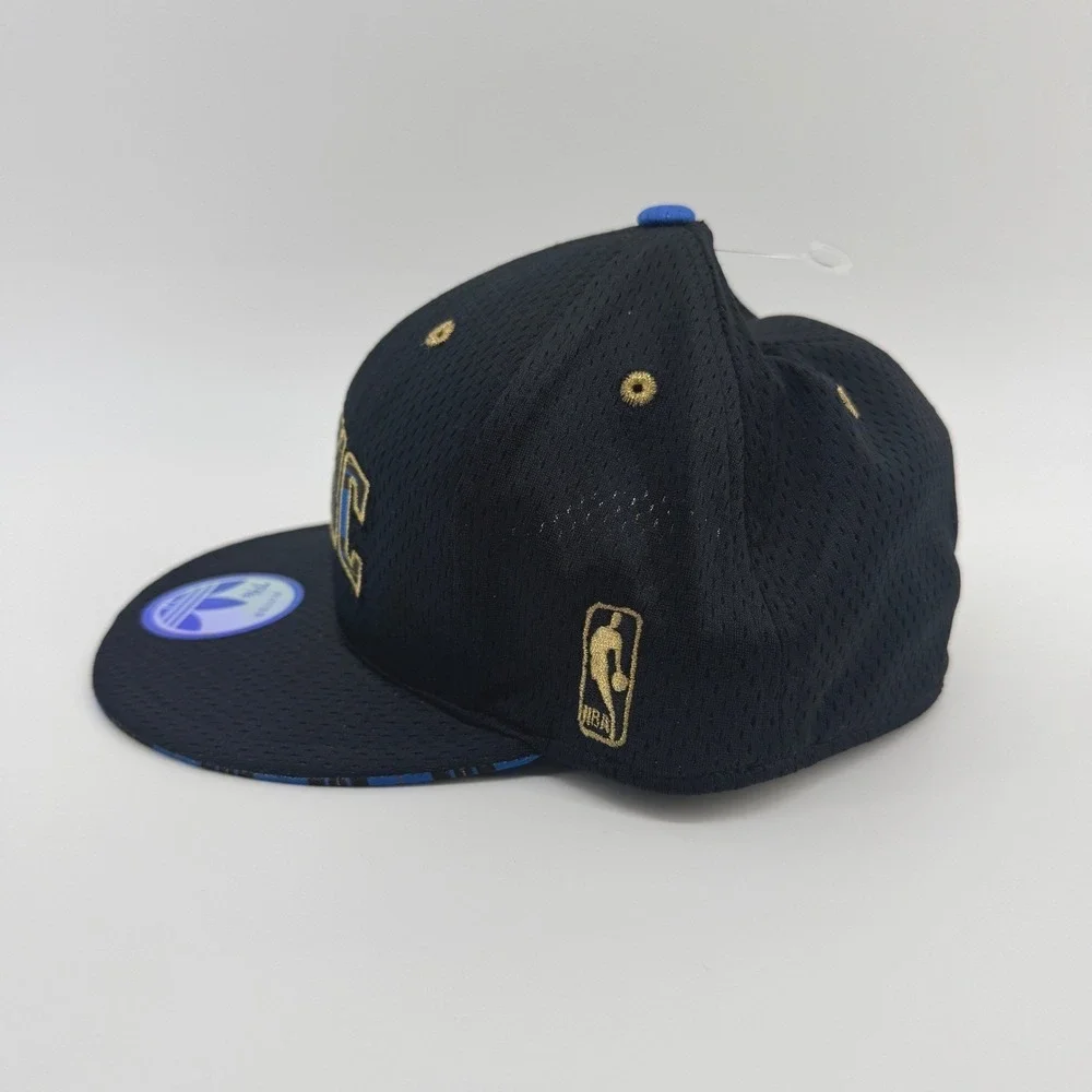 Adidas Orlando Magic Hat Mens 7 3/8 Black NBA Fitted Mesh Flat Brim Cap Retro